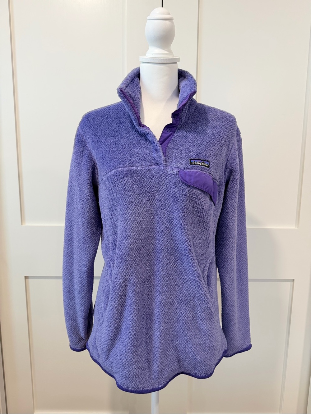 Patagonia Women’s Lavender Fleece Snap Pullover